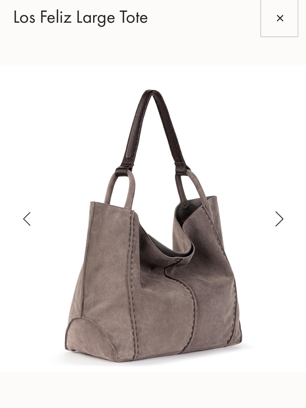 The Sak Los Feliz Large Tote in Taupe - Picture 2 of 8